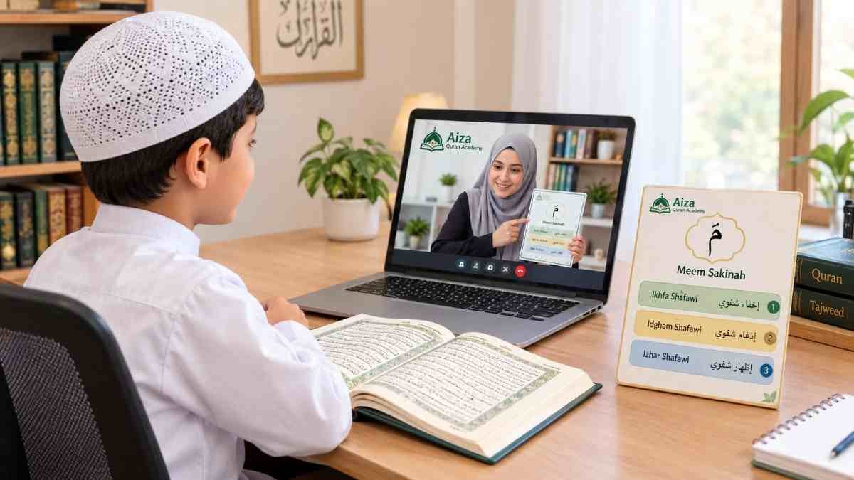 Meem Sakinah Rules for Kids: Learn Tajweed & Read Quran Correctly